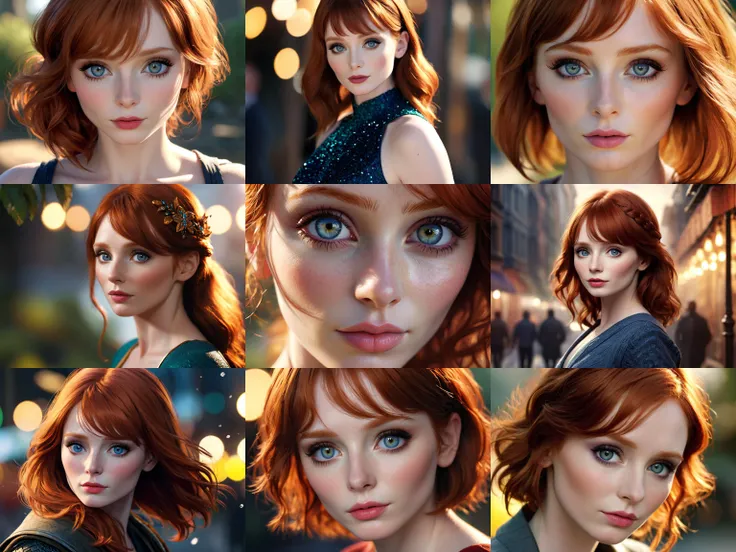 Bryce Dallas Howard, (exotic, alluring, sexy), (beautiful gorgeous face, shaped face), (detailed pupils:1), (crystal clear eyes:1.2), (dark eyeshadows:2), (black eyeliners:1), (blush cheeks:0.8), (lipstick:0.8, lipgloss:0.8), (full lips:1.2), (pouty lips:1.2), (freckled skin:1), (oily tan skin:1), smirk, smile, ((masterpiece)), (high quality), (Ultra-HD), (high-resolution), (4k, 8k, 16k), (epic), (insanely detailed:1), (hyper-realistic:1), (HDR, vivid colors, colorful), (vfx, bokeh), (volumetric lighting, global illumination, ray tracing:1), absurdres, RAW, award winning photography, professional film photography, film photography:1.2, photorealistic, depth of field, shallow focus, shallow focus, (cinematic lighting:1), (cinematic film photography:1.2)