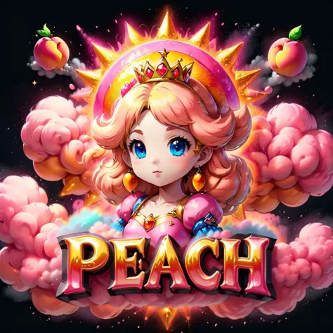 <lora:Harrlogos_v2.0:1>,("peach" text logo:1.15),pink,metallic,cute,(princess peach),clouds,sun,<lora:ChalkDustStyleSDXL:0.9>,chalkdust,