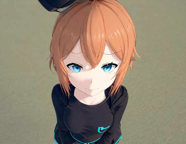 <lora:HeadpatPOVXL:1> IncrsXLHeadpatPOV, <lora:Molly_MacCormack:.8>, blue eyes, looking at viewer, smile, standing, pov, headpat