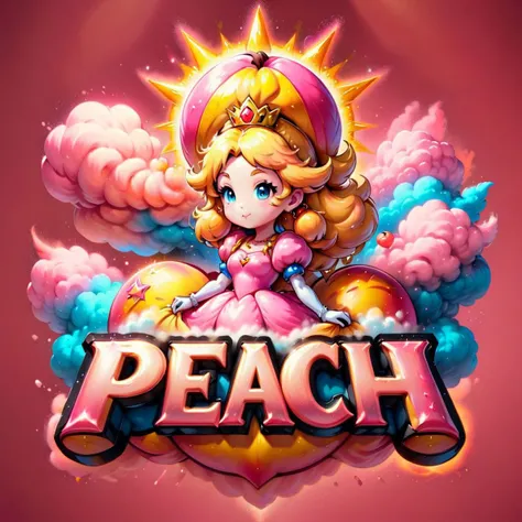 <lora:Harrlogos_v2.0:1>,("peach" text logo:1.15),pink,metallic,cute,princess peach,clouds,sun,<lora:ChalkDustStyleSDXL:0.8>,chalkdust,