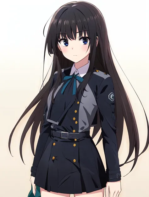 masterpiece, best quality,
<lora:andtheherowasneverseenagain.sd15.v3:0.75> heroneverseenagain
1girl, solo
<lora:Takina Inoue:0.7> long_hair,black_hair,ribbon,school_uniform,long_sleeves,jacket