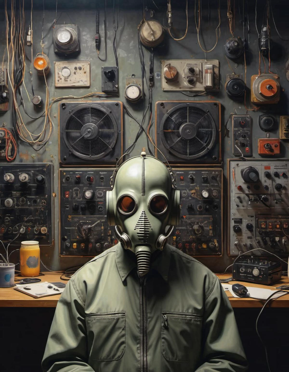 grbtw artstyle, surreal, disturbing, photorealistic, high resolution, beautiful, highest quality, masterpiece, highly detailed <lora:SDXL Grab-Bag-2 - Gasmask Guys - Trigger is grbtw artstyle:1>, <lora:add-detail-xl:0.95>