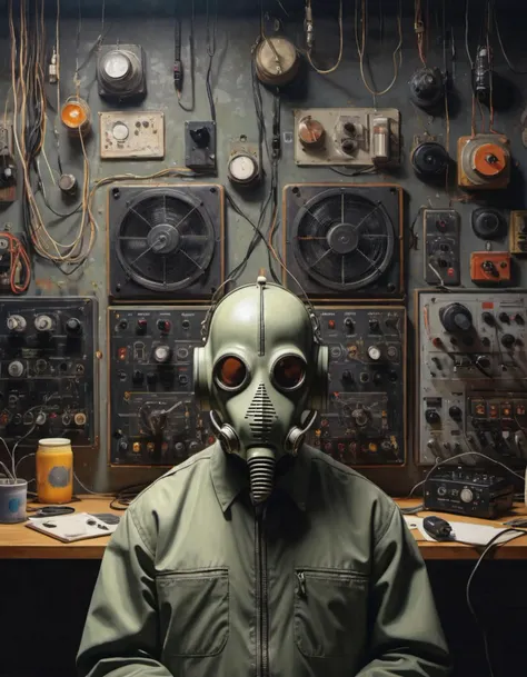 grbtw artstyle, surreal, disturbing, photorealistic, high resolution, beautiful, highest quality, masterpiece, highly detailed <lora:SDXL Grab-Bag-2 - Gasmask Guys - Trigger is grbtw artstyle:1>, <lora:add-detail-xl:0.95>