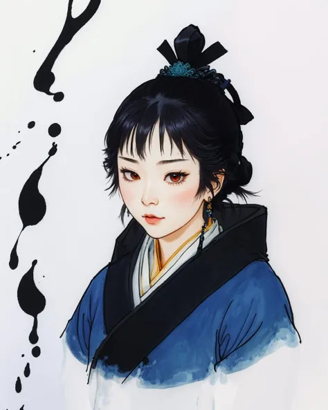 best quality,masterpiece,highly detailed,ultra-detailed, 1girl,<lora:neg4all_bdsqlsz_V3.5:-1>
<lora:de-anime-er_v10:-0.25> <lora:animezer:1> <lora:cartoon-photo_V2:1>1girl, <lora:StoryofStone:0.75> the story of the stone, ç´
æ¨å¤¢, Ink Dripping Drawing, , ink drawing, dripping ink