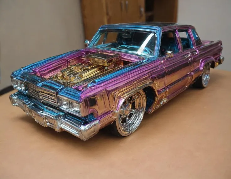 <lora:bmth-000007:0.8>lowrider car made out of bmth