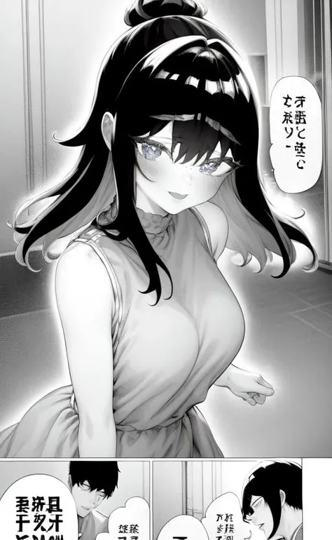 1girl, looking at the viewer, princess dress, dancing, comic, 4koma