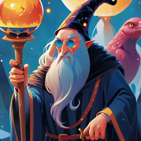 wizzard, magic world <lora:illustrStyle-000002:1> illustrStyle