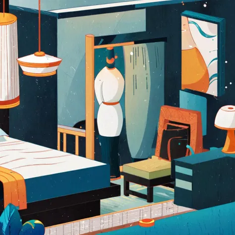 hotel room <lora:illustrStyle-000004:1> illustrStyle