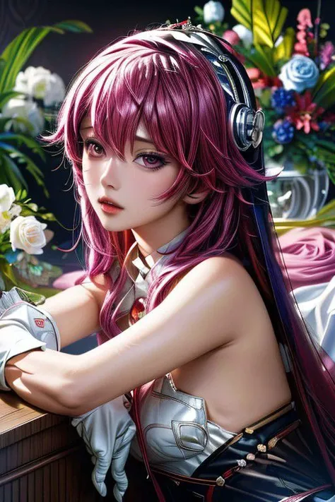 (masterpiece) , ((best quality)), (( 8k wallpaper)), ((ultra high resolution)),
Bloom in all its glory my love,flower spirit,entangled petals,