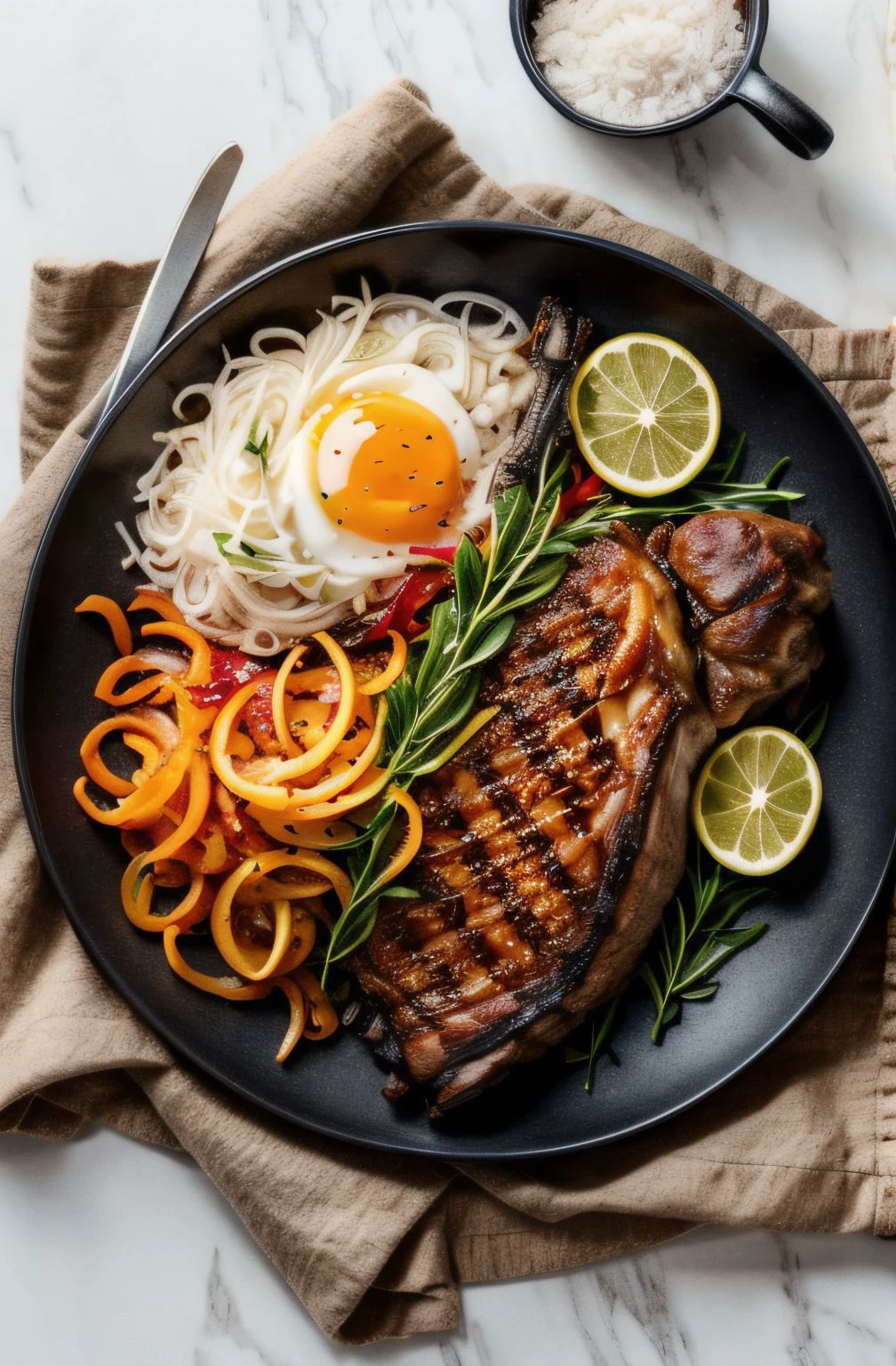 ,no humans,food focus,food,still life,plate,meat,fork,simple background,bowl,realistic,vegetable,meishi,
, <lora:Brightness Adjustment_B_1.1:0.25> <lora:epi_noiseoffset2:0.15> <lora:add_sharpness:0.25> <lora:DETAIL_SLIDER_BY_STABLE_YOGI:0.4> <lora:ShinyOiledSkin_v20-LyCORIS:0.05> , <lora:difConsistency_detail:0.4> <lora:meishi:0.9>