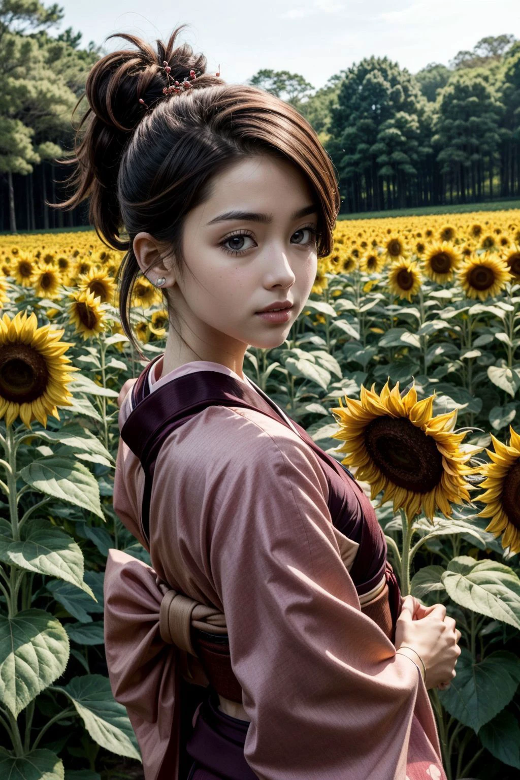 perfect exposure, fuu, (pink silk kimono:1.1), hair ornament, hair stick, ponytail, 1girl, outdoors, looking back, (from behind,:0.8) sunflower,
perfect skin perfect model face,
,
pretty face, pretty eyes,
, <lora:Brightness Adjustment_B_1.1:0.25> <lora:epi_noiseoffset2:0.1> <lora:add_sharpness:0.25> <lora:DETAIL_SLIDER_BY_STABLE_YOGI:0.4> <lora:ShinyOiledSkin_v20-LyCORIS:0.45> , <lora:difConsistency_detail:0.4> <lora:fuu:0.95>