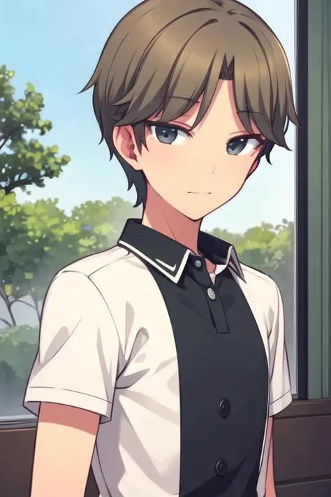 masterpiece, best quality, illustration, 1boy, solo, male focus, looking at viewer, , , , realistic, <lora:rihito_sawaguchi:0.66>, rihito_sawaguchi, brown hair, grey eyes, , ,