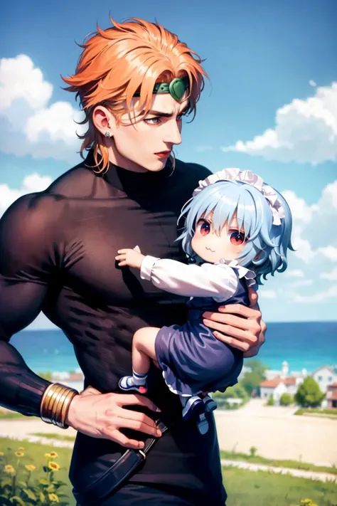 masterpiece, best quality,1boy and 1girl,,(chibi:1.4)