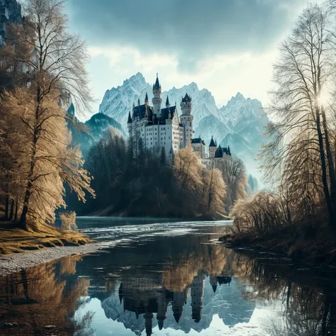 (((By a river with the Neuschwanstein Castle in the background))), Surreal Dreamscape, Muted Tones, 4k Intricate Detail, Shot on Olympus, 90mm photo, Soft Focus, Dreamlike Quality, Letterbox, Otherworldly, Whimsical, Grainy, Soft Texture, High Key Photography, Soft Lighting, Surreal Feel, Dreamy Ambiance, Emphasizing Imagination, Creating Wonder, Evoking Dreams, Visual Fantasy, Artistic Technique, Soft Lighting, Dreamlike Concept, Imaginative Styling, Surreal Visual, Dreamy Story, Intricate Surrealism, Fantasy Landscape, Editorial Dream, Gentle Lighting, Dream Emotion, Imaginative Creativity <lora:add-detail-xl:2> <lora:Cosine_freck:1>