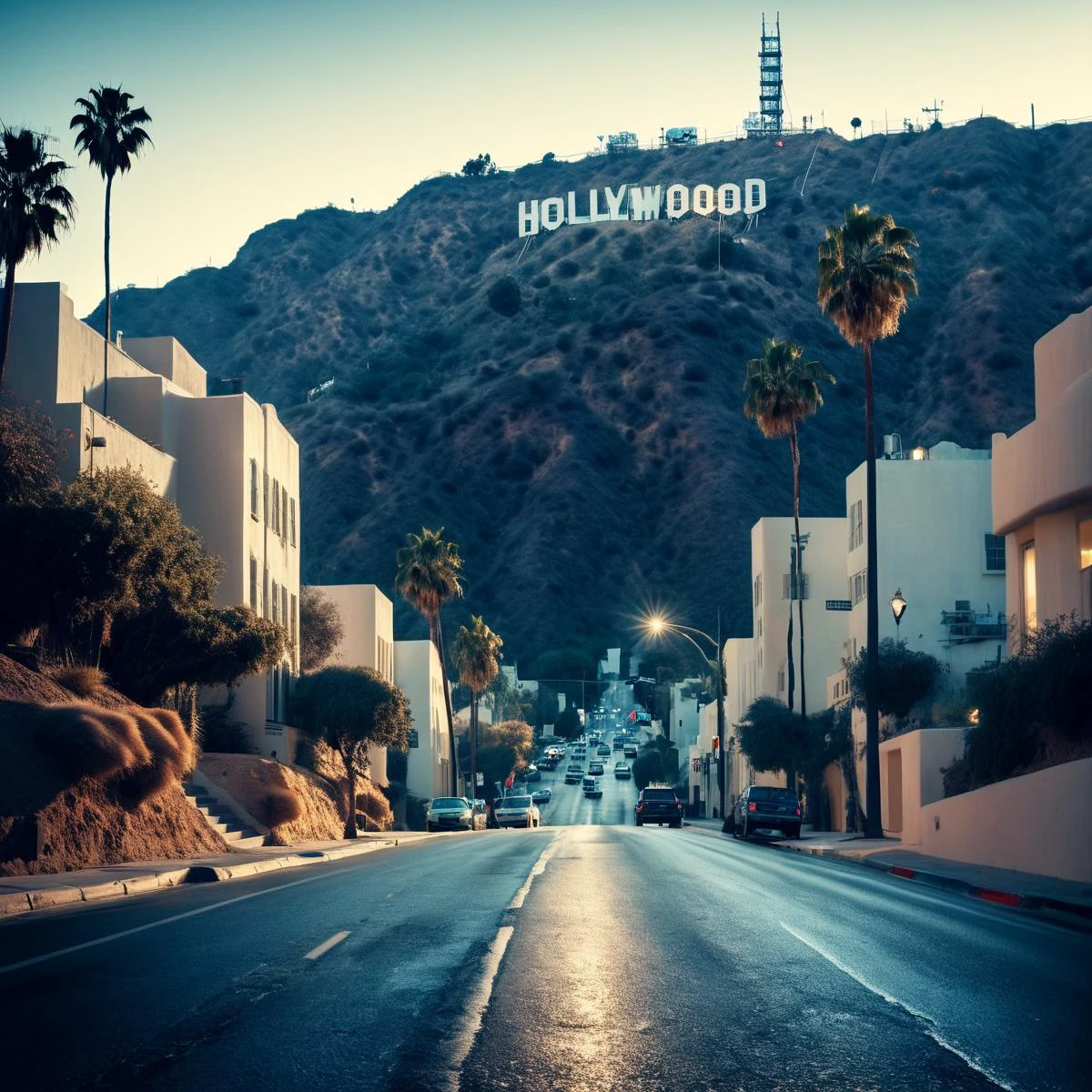 (((On a street with the Hollywood Sign in the background))), Surreal Dreamscape, Muted Tones, 4k Intricate Detail, Shot on Olympus, 90mm photo, Soft Focus, Dreamlike Quality, Letterbox, Otherworldly, Whimsical, Grainy, Soft Texture, High Key Photography, Soft Lighting, Surreal Feel, Dreamy Ambiance, Emphasizing Imagination, Creating Wonder, Evoking Dreams, Visual Fantasy, Artistic Technique, Soft Lighting, Dreamlike Concept, Imaginative Styling, Surreal Visual, Dreamy Story, Intricate Surrealism, Fantasy Landscape, Editorial Dream, Gentle Lighting, Dream Emotion, Imaginative Creativity <lora:add-detail-xl:2> <lora:Cosine_freck:1>