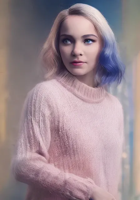endsnclr woman portrait of a gorgeous, attractive, blond lebanese woman with blue eyes and sexy lips, cinematic, full details, hyper realistic, octane render, 8k, full resolution