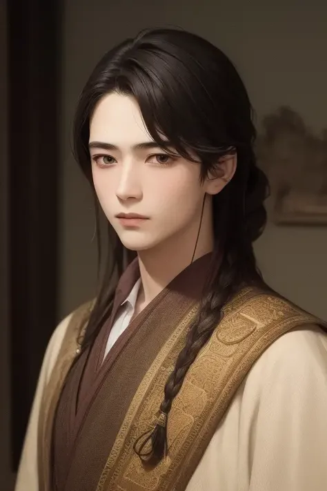 <lora:nanhai-000002:1>,1boy, (masterpiece:1.3), (best quality:1.2), highres, highly detailed, Ancient style,