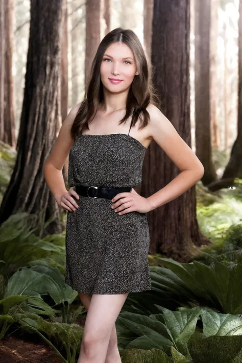 <lora:ArielTylor_SD15_v1.1:1>
a Realistic Full Portrait Photo of a realistic woman in a redwood forest theme, (blurred bokeh background:1.1), Miaodao sundress, vogue, focus, stern, concentrating, confident, staring, poised, focused, serious, intent, intense, detailed eyes, detailed face, detailed pupils, detailed iris, detailed cheekbones, detailed lips, detailed hair, pale skin, braided, symmetrical face, rule of thirds, (fashion makeup:1.1), forest background, grin512, shot on Hasselblad X1D II, fine texture, smooth color gradations