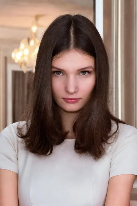 <lora:ArielTylor_SD15_v1.1:1>
a Realistic Full Portrait Photo of a realistic woman in a hotel theme, blurred bokeh background, modest dress, vogue, focus, stern, concentrating, confident, staring, poised, focused, serious, intent, intense, detailed eyes, detailed face, detailed pupils, detailed iris, detailed cheekbones, detailed lips, detailed hair, pale skin, bob cut, symmetrical face, rule of thirds, (fashion makeup:1.1), sleek luxury hotel background,