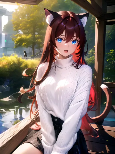 masterpiece, best quality, highres, 1girl, solo,
(aaaaaaaaaaaaaaaaaaaaaaaaaaaaaaaaaaaaaaaaaaaaaaaaaaaaaaaaaaaa:1.1)
raifu, dark red hair, blue eyes, straight hair, cat ears, blush,
(medium breasts:0.8), mature female, white sweater,