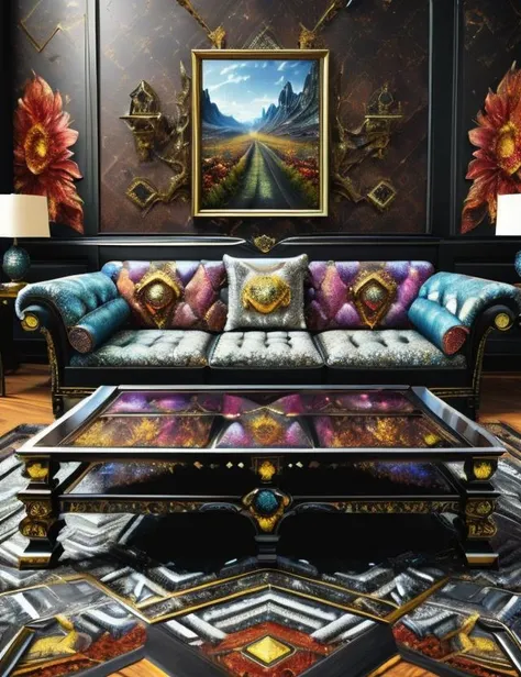 ((best quality)), ((masterpiece)), ((realistic,digital art)), (hyper detailed), girlish living room, sofa, chair, coffee table, 8K, HDR,   <lora:Fae_Dragon_SD1.5_version-000008:1.2>