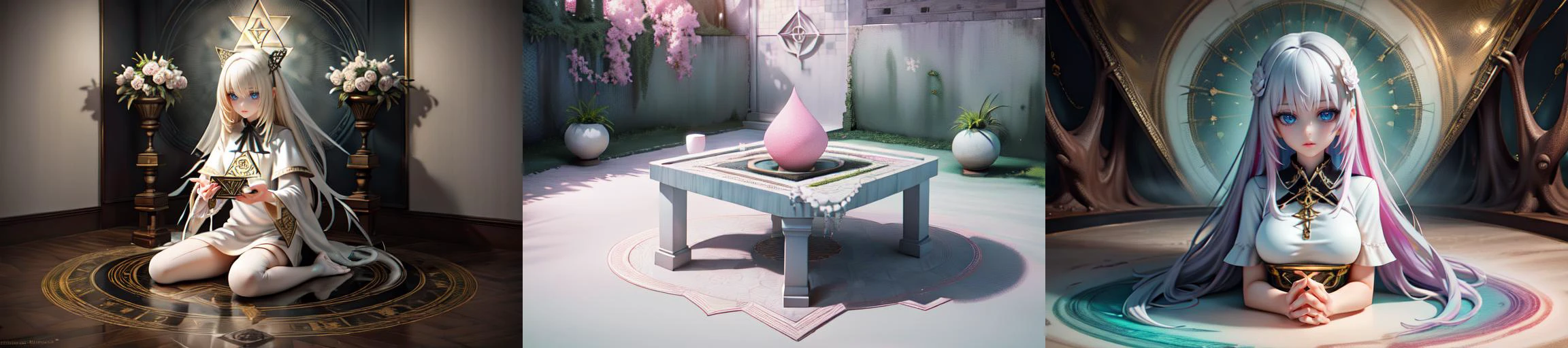 highly insanely detailed, masterpiece, top quality, best quality, highres, 4k, 8k, RAW photo, (very aesthetic, beautiful and aesthetic),
__lazy-wildcards/subject/env-elem/occult/prompts__,
<lora:Occult_XL:0.8>,
(1girl:1.3), 1other,
__lazy-wildcards/dataset/background__,âââ