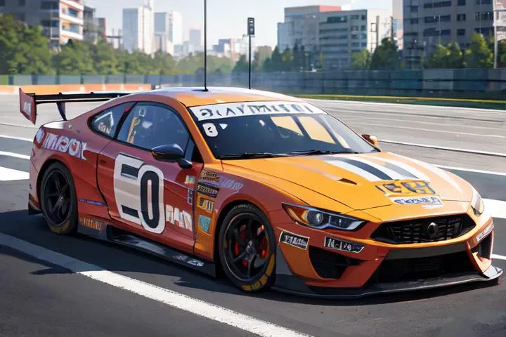 {top quality}, ray_tracing, 1car, racing