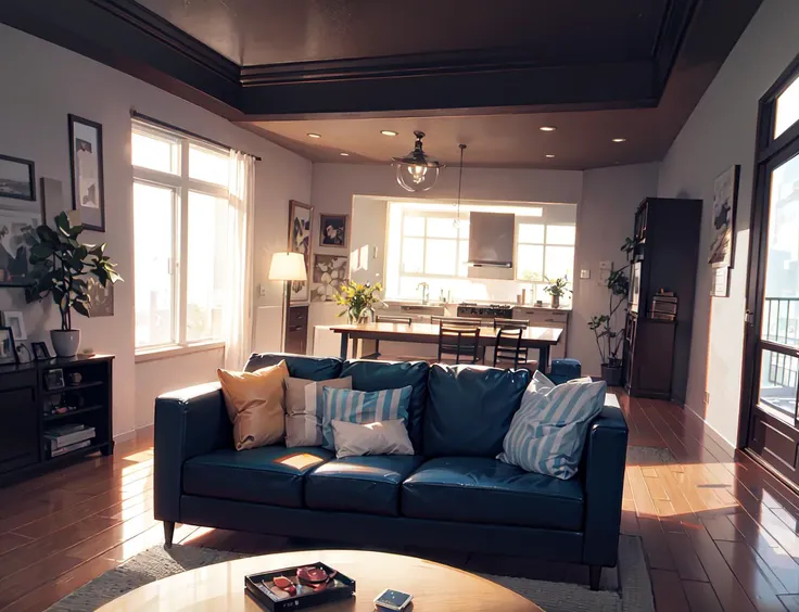 Living room,ray tracing,