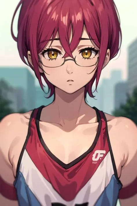 masterpiece, best quality, high quality, 1boy, solo, male focus, looking at viewer, , depth of field, <lora:gowther_nanatsu_no_taizai:0.70>, gowther_nanatsu_no_taizai, , sportswear