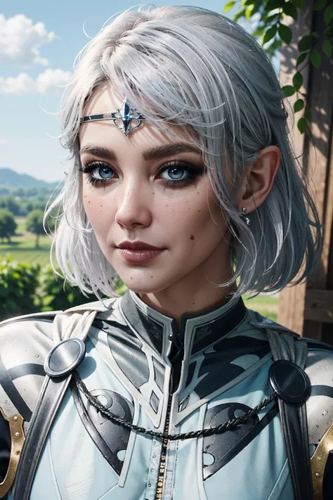 ( masterpiece, best quality, highres:1.3)
<lora:BGIsobel-000003:0.9>
BGIsobel, 1girl, solo, white hair, light blue eyes, pointy ears, black make up, vineyard, midday, abundant sunlight and lush greenery , intricate, elegant, highly detailed, digital painting, artstation, concept art, smooth, sharp focus, illustration, art by artgerm and greg