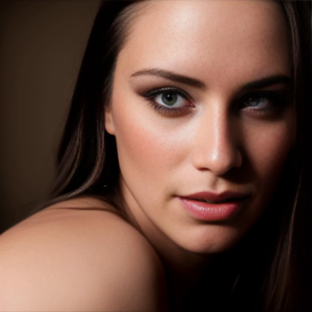 an extreme_closeup of gorgeous woman with large breasts, (extremely detailed skin), (moles, skin color variation, veins, stretch marks), long wavy blonde hair with fringe bangs, beautiful blue eyes ((outlined iris)), dark eyeliner, pink lipstick, fashion model, catwalk, instagram, ring light, DoF bokeh, DSLR photography, 8k, 20 megapixel, , textured skin, skin pores, by Steve McCurry
