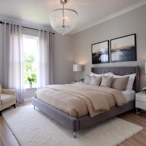 a bedroom, photorealistic,