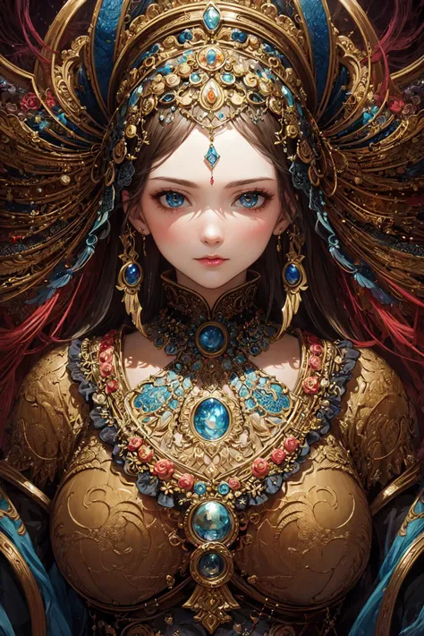 (masterpiece, top quality, best quality, official art, beautiful and aesthetic:1.2), (1girl), extreme detailed,(fractal art:1.3),colorful,highest detailed