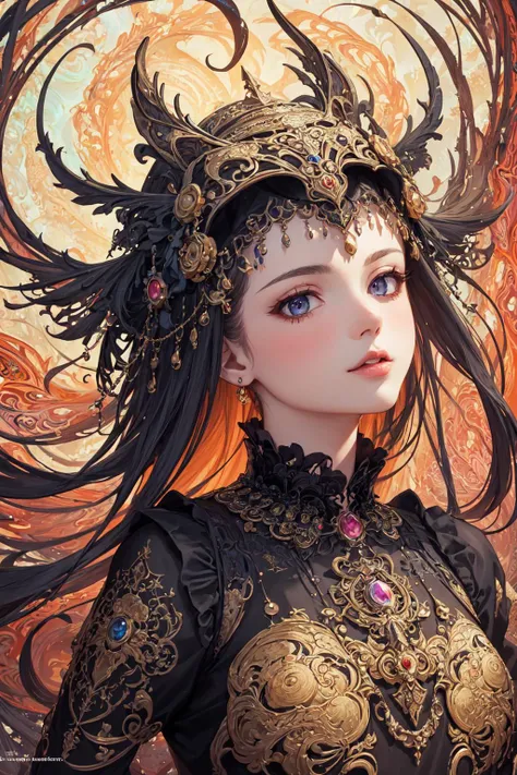 (masterpiece, top quality, best quality, official art, beautiful and aesthetic:1.2), (1girl:1.3), extreme detailed,(fractal art:1.3),colorful,highest detailed