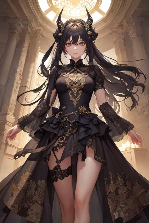 (masterpiece, top quality, best quality, official art, beautiful and aesthetic:1.2), (1girl:1.3), (fractal art:1.3),   <lora:firekeeperLoraFrom_fierkeeper16:0.7>,