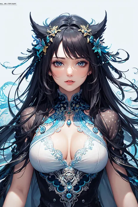 (masterpiece, top quality, best quality, official art, beautiful and aesthetic:1.2), (1girl), extreme detailed,(fractal art:1.3),colorful,highest detailed