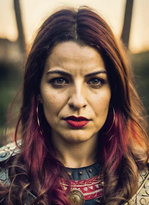 analog style, modelshoot style, A stunning intricate full color portrait of (35 years old sks woman:1) as (viking warrior woman), (barbarian), epic character composition, by ilya kuvshinov, alessio albi, nina masic, sharp focus, natural lighting, subsurface scattering, f2, 35mm, film grain, <lora:locon_anitasarkeesian_v1_from_v1_64_32:1.4>