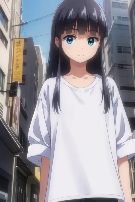 bokunococo, <lora:boku no coco ova-lora-nochekaiser:1>,
coco, long hair, blue eyes, black hair, bangs, blunt bangs, sidelocks, smile,
BREAK shirt, (white shirt:1.5), pants,
BREAK outdoors,
BREAK looking at viewer, (cowboy shot:1.5),
BREAK <lyco:GoodHands-beta2:1>, (masterpiece:1.2), best quality, high resolution, unity 8k wallpaper, (illustration:0.8), (beautiful detailed eyes:1.6), extremely detailed face, perfect lighting, extremely detailed CG, (perfect hands, perfect anatomy),
