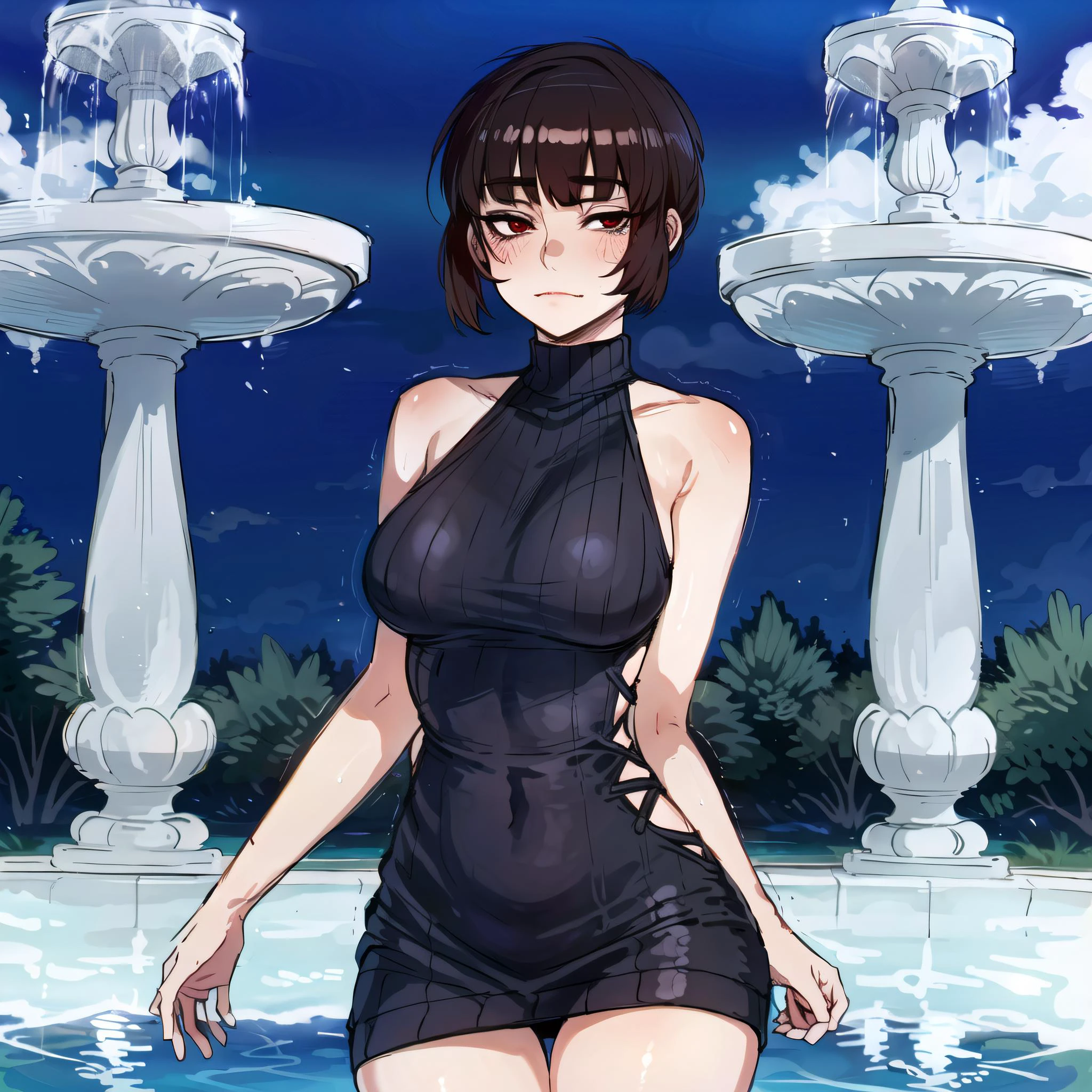 (fountain, gorgeous view)
(cowboy shot), sfw, (masterpiece), (best quality:1.0), (ultra highres:1.0), detailed eyes, detailed clothing texture, beautiful face, Isabeau
virgin killer sweater, brownish red eyes
ratatatat74
<lora:Isabeau_SMT4:0.4> , <lora:ratatatat74:0.7> <lora:virgin killer sweater:0.8>