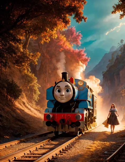 photo RAW, ((thomas the tank engine)) approaching a woman tied to the tracks, silent movie scene, dramatic, nearby observers horrified intricate, elegant, highly detailed, digital painting, artstation, concept art, smooth, sharp focus, illustration, art by, cinematic lighting, mysterious lighting, art by artgerm and greg rutkowski and alphonse mucha and loish and WLOP
by Ali Erturk, high detail, hyper realistic, natural light,
