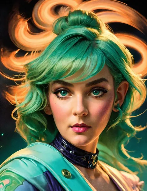 neon victorian Handsome beautiful haunting female lady tall elf occultist art print rankin bass style lifelike detail dynamic pose, <lora:add_sharpness:0.7>,, Nikon D850 f/1.4, ISO 200, 1/160s, 8K, RAW, featured in artstation, octane render, cinematic, elegant, intricate, 8k