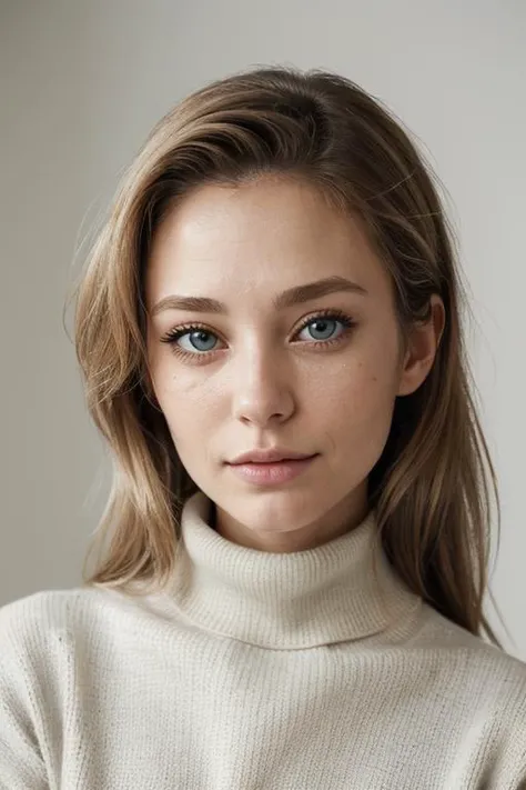 (anime, masterpiece, intricate:1.3), (best quality, hires textures, high detail:1.2), (4k),(incredibly detailed:1.4), perfect anatomy, correct sense of scale, 
 side lighting, feminine body, Beautiful white skin ,blond hair, long hair , high layer, high layer long. curly hair, shaggy cut, ponytail,  beautiful shiny skin, blue eyes, marine blue eyes, drooping eyes, disheveled hair, oval-faced, slim, big breasts, lips, Sexy mouth, high pointed nose,  (nostrils:1.3), neatly drawn nose, adult, ,1woman,woman in her 30s, beautiful fingers, 
close up of face, Are crying, crying a lot, large tears, Please wipe your tears with your hands, Watery eye, 
turtleneck sweater, kyl13-001