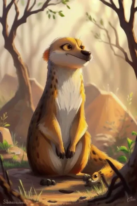 a Meerkat is camping, Savannah <lora:MODILL_RC_V0.04:0.8>