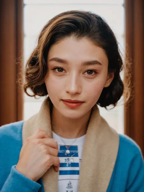 analog film photo solo, realistic, ((woman)), (((Twisted Pull Back Curls Hairstyle))), (((smile512))), (((Chic midi-length coats))), ((Frame the cultural beauty of the Busan Modern History Museum, capturing its historical artifacts, the architectural elegance of the building, and the informative exhibitions.)), ((dynamic pose)), PA7_Human-Likeness, PA7_Photo , PA7_Portrait-MS, high detailed, 8k, clear facial features, <lora:PAseer-SD15-LCM Quick:1> <lora:ReaLora:.2> skin <lora:KR_-_Kim_Yeon_Koung:1> kimyk <lora:GStyle_-_Photography_Style:.4> gstyle . faded film, desaturated, 35mm photo, grainy, vignette, vintage, Kodachrome, Lomography, stained, highly detailed, found footage