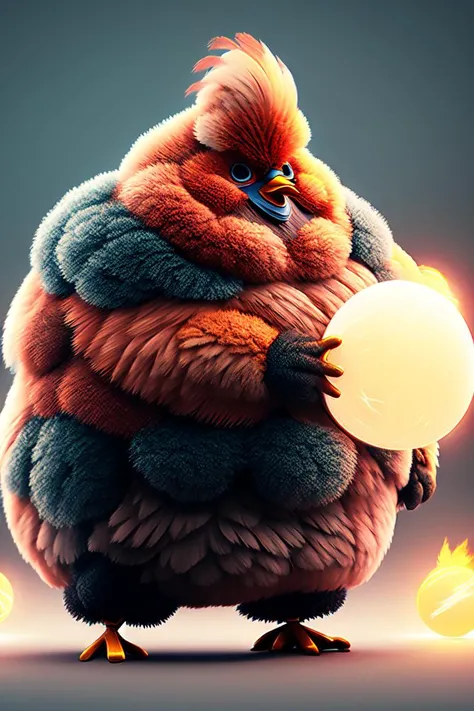 <lora:fat:1.0> rooster, rooster man, fat, angry, (feathers:1.5)
<lora:Kamehameha_V1-10:0.8> kamehameha, charging, look at viewer, energy ball, electricity, aura