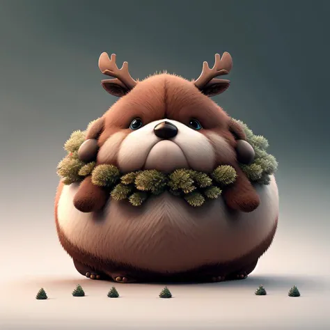 <lora:fat:1>reindeer