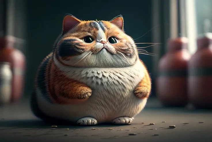 <lora:fat:1>, an awarded profesional photo of 1 cat on cmentary background, 8k, perfced detailed, high res, masterpiece, , ultradetailed, perfect eyes, ideal body posture,perfect body proportions, by jeremy mann, by sandra chevrier, by maciej kuciara,(masterpiece:1.2),(ultradetailed:1.1), ultrasharp, (perfect, body:1.1),(realistic:1.3),(real shadow:1.2), photo Fujifilm XT3, ,(perfect body proportions:1.1)<lyco:GoodHands-beta2:1>, intricated hands,(by Michelangelo),(profesional lights:1.3) (profesional photography:1.3), cowboy shot (character focus:1.1), depth of field, photorealistic, <lora:improve_backgrounds:1> <lora:add_detail:1> vibrant colors