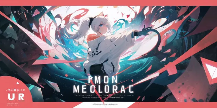 ((masterpiece)), 1 boy, Youth, Black headband on the forehead,(white hoodie), white hair, low ponytail, tiger ears, blue eyes, hood down, mullet, mole under eye, Chinese style scene, (ultra detailed), (highres), leaning back, highly detailed, complex details, illustration cover, intricate detail, cover, text, logo, colorful, figure, intricate, highres, magazine cover, Leading text, various_hairstyle, floating_object, layout, Dojinshi, Graphic Design, poster art, cover page, cover page, detailed background, Multiplex, layout, Detailed text, solo focus, Extra Large Font Size, Font Design, bright coloured, cover, masterpiece, full body, ultra-detailed, hair strand, raised eyebrows, jitome, fang out, solo, super detail <lora:cover:0.6>, logo, title, Graphic Design, poster, page, (geometry: 0.2), dynamic angle, detailed background, visual impact, glowing particles, Strong contrast, Text Background, sparkly, (iridescent), (floating hair), head tilt, vortex, Main vision, shadow, alluring pose, mood, expression, glowing particles, many colorful spirals, concept_art, from side, letterboxed, cinematic lighting, caustics, (depth of field), bokeh, chromatic aberration, (best quality), UHD
