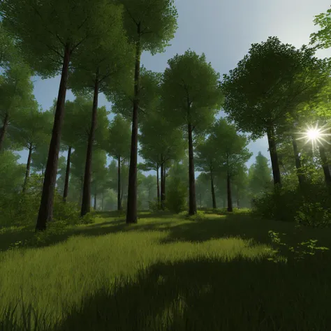 <lora:digitalsim:1.0> digitalsim, webcamscrenshot, among tall trees, with sunlight filtering through the leaves and casting dappled shadows on the forest floor. Birds chirp and rustling leaves can be heard as animals scurry through the underbrush, unseen.