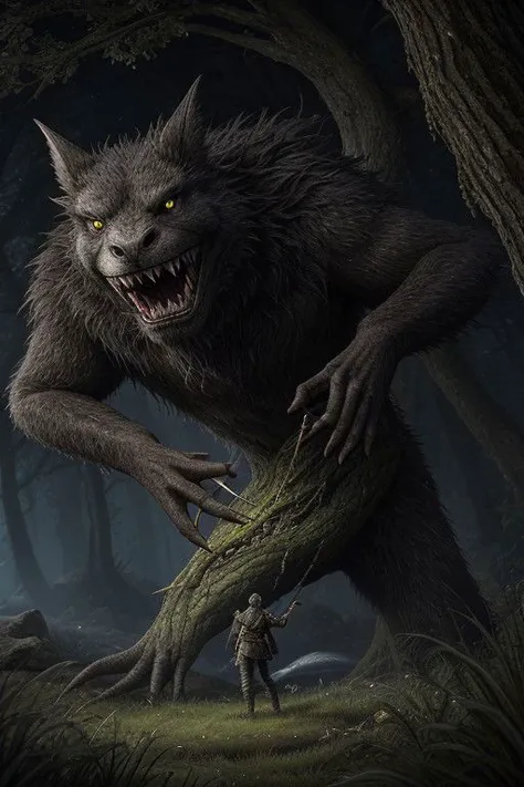 Twas brillig, and the slithy toves Did gyre and gimble in the wabe: All mimsy were the borogoves, And the mome raths outgrabe.  Beware the Jabberwock, my son! The jaws that bite, the claws that catch! Beware the Jubjub bird, and shun The frumious Bandersnatch!  He took his vorpal sword in hand; Long time the manxome foe he sought  So rested he by the Tumtum tree And stood awhile in thought. And, as in uffish thought he stood, The Jabberwock, with eyes of flame, Came whiffling through the tulgey wood, And burbled as it came!